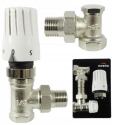 Invena Invena, termosztatikus szögkészlet M30×1, 5, termosztatikus szelep, visszacsapó szelep, fej, fehér, INV-CD-76-K15-X (INV-CD-76-K15-X)