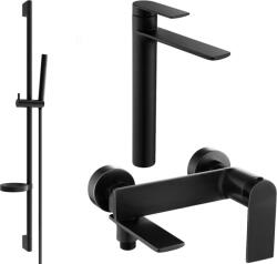 Mexen Zero DS70 fürdőszett, fekete, 7113DS70-70 (7113DS70-70)