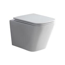 Mereo Mereo, kapucnis függő WC, RIMLESS, 490x340x350, kerámia, incl. ülések, MER-VSD83S (MER-VSD83S)
