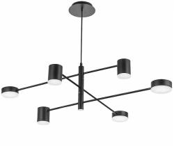 Toolight Szerszámlámpa, LED mennyezeti lámpa 6x5W APP597-6C, fekete, OSW-08565 (OSW-08565)
