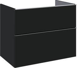 Elita Look, mosdó szekrény 80x45x64 cm 2S PDW, fekete matt, ELT-168111 (ELT-168111)