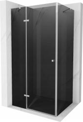 Mexen Roma zuhanykabin 100x90cm, 6mm üveg, króm profil-szürke üveg, 854-100-090-01-40 (854-100-090-01-40)