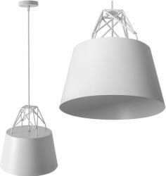Toolight Szerszámlámpa, felfüggesztett fém mennyezeti lámpa 1xE27 APP423-1CP, fehér, OSW-00553 (OSW-00553)