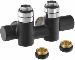 Sapho Sapho, TWIN COMBI csatlakozókészlet jobb középső csatlakozáshoz, 50mm, fekete, CP461BS (CP461BS)