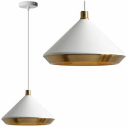 Toolight Szerszámlámpa, Mennyezeti lámpa 1xE27 APP1004-1CP, fehér-arany, OSW-07550 (OSW-07550)