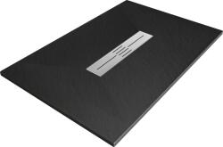 Mexen Toro, SMC téglalap alakú zuhanytálca 110 x 80 cm, fekete matt, 43708011 (43708011)