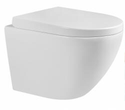 Mexen LENA Perem nélküli, falra akasztható wc csésze lassan süllyedő ülőfelülettel, 48 x 36 cm, fehér, 30221000 (30221000)