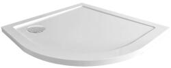 Mereo Mereo, Negyedkör alakú zuhanytálca, R550, 90x90x4 cm, SMC, fehér, szifonnal, MER-CV01NS (MER-CV01NS)