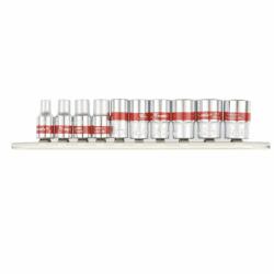 MTX Dugókulcs készlet 1/4" hatlapfejű 4- 13mm bi Hexagonal 10 db (135949)
