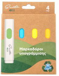 Sentio Текст маркери рециклирани Eco 4бр