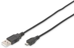 ASSMANN USB Micro USB Átalakító Fekete 1.8m DB-300127-018-S (DB-300127-018-S)
