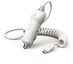 Hama Car Charger, Micro-USB, 2.4 A, white (00183251) - vexio