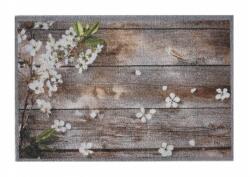 Profipadló Lábtörlő, Impression flowers on wood 40x60 - mozaikkeramia