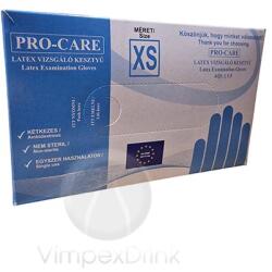 Pro-care G. kesztyű latex XS Púderes 100db - alkuguru