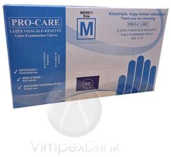  Pro-care G. kesztyű latex M Púderes 100db - alkuguru
