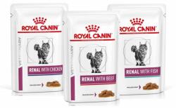 Royal Canin Renal Feline Mix arome 72 x 85 g hrana umeda dietetica pentru pisici cu insuficienta renala cronica