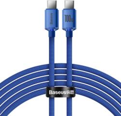 Baseus Cablu Date Baseus USB-C - USB-C Crystal Shine Series 100W 2m Albastru