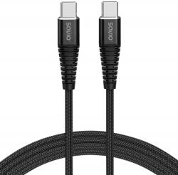 SAVIO Cablu Date/Incarcare Savio USB-C USB-C 2m Negru (5901986046936)