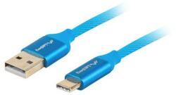 Lanberg Cablu Date/Incarcare Lanberg USB-A USB-C 1.8m Albastru (5901969418200)