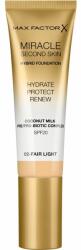 MAX Factor Miracle Second Skin hidratáló alapozó krém SPF 20 árnyalat 02 Fair Light 30 ml