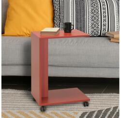Adore Furniture Măsuță laterală 65x35 cm roșu (AD0137)