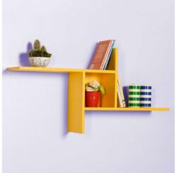 Adore Furniture Etajeră 50x100 cm galben (AD0065)