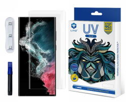 LITO Folie pentru Samsung Galaxy S22 Ultra 5G - Lito 3D UV Glass - Transparent (KF237262) - vexio