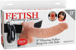 Pipedream Fetish Strap-on 9 - felcsatolható vibrátor (natúr)