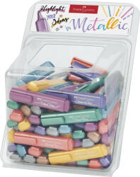 Faber-Castell Display 100 textmarkere metalizate Faber-Castell FC154618 (FC154618)