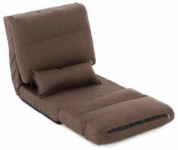 Garthen Fotoliu pliant confortabil, 220 x 60 x 14 cm, maro (ZHM30702)