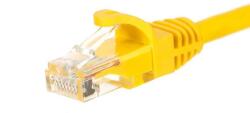 NETRACK patch cable RJ45, snagless boot, Cat 6 UTP, 3m yellow (BZPAT36Y) - vexio