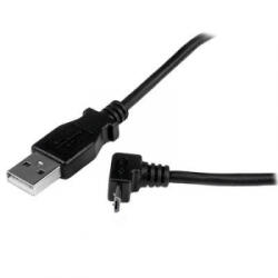StarTech USB-A - USB Micro-B (hajlított) adat- és töltőkábel 1m fekete (USBAUB1MU)