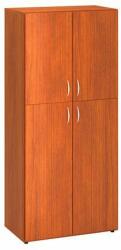Alfa Office Alfa 500 magas, széles szekrény, 178 x 80 x 47 cm, ajtóval, cseresznye mintázat - manutan - 167 018 Ft