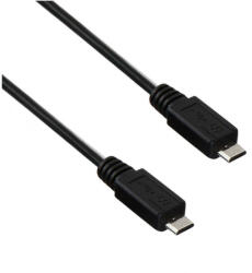 Akyga Cablu microUSB 2.0 tata la microUSB 2.0 tata 13316, lungime 60cm, negru (AK-USB-17) - vexio