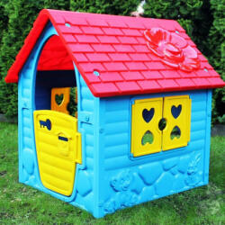  Első házam játszóház gyerekeknek - ajtóval és ablakokkal - kék (BBJ) (00882) - pepita - 35 090 Ft