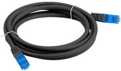 Lanberg Patchcord S/ftp Cat. 6a 3m Black Lszh (pcf6a-10cc-0300-bk) - vexio