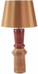 Eurofirany Elda asztali lámpa Piros/világosbarna 35x35x75 cm (HS402758)