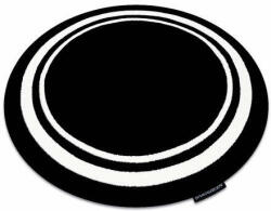 My carpet company kft HAMPTON szőnyeg Border kör keret fekete kerék 160 cm (GR4768)