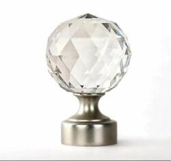  Cristal - Dupla Függönyrúd - Króm - 360 cm