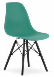 ARTOOL Skandináv stílusú szék, Artool, Osaka, PP, fa, zöld és fekete, 46 (ART-3594_1)