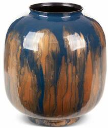 Eurofirany Kaja dekoratív fém váza Kék/arany 30x30x34 cm (HS408345)