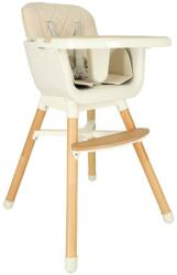 LikeSmart Relax & Eat" asztali szék, biztonsági öv 5 pontos rögzítéssel, fa lábak, maximális súly 20 kg (isp4515relax&eat)