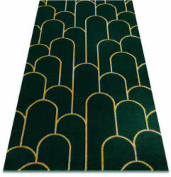 Art EMERALD szőnyeg 1021 glamour, elegáns art deco, üveg zöld / arany 140x190 cm (AF450)