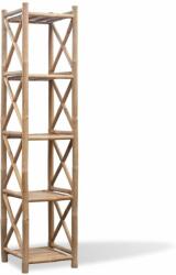 vidaXL 5 szintes szögletes bambusz polc (242493) - pepita