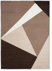 CORTINATEX Barcelona E198_FMA72 barna-bézs geometriai mintás szőnyeg 160x230 cm (e198_160230brown)