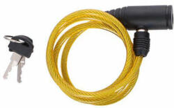 Dunlop - Kulcsos spirál biciklizár (sárga) (ftp5904501203234)