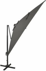 vidaXL Antracitszürke konzolos napernyő rúddal és led-fényekkel 300 cm (312346) - pepita