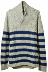 Nautica Férfi Kötött Pulóver - Kék-Fehér Csíkos - XL (104341)