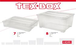 Heidrun Tex Box Tárolódoboz Tetővel 78, 5x58, 8x17cm