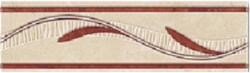 Zalakerámia Zaragoza Bordűr 25x7, 5cm Bézs-vörös Fényes